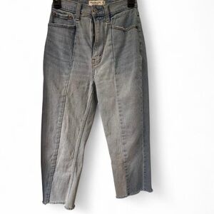 Abercrombie & Fitch Straight-Leg Jeans in Faded Gray Wash